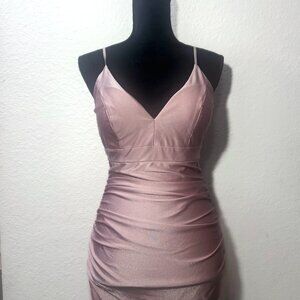 Le Chateau - Shimmering Lilac V-neck Cocktail dress - NWT